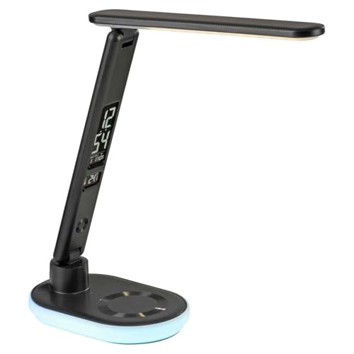 Just Light. LED-Schreibtischlampe - H 54 cm - Schwarz - Kunststoff - dimmbar - mit RGB-Farbwechsel Just Light. LED-Schreibtischlampe - H 54 cm - Schwarz - Kunststoff - dimmbar - mit RGB-Farbwechsel von Just Light.