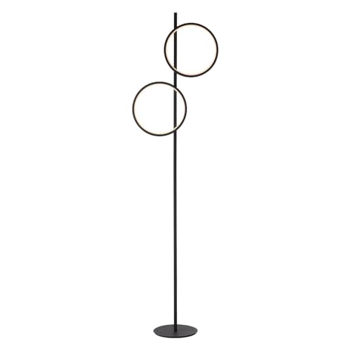 Just Light. LED-Stehlampe - H 151 cm - 2-flammig - Schwarz - Metall von Just Light.
