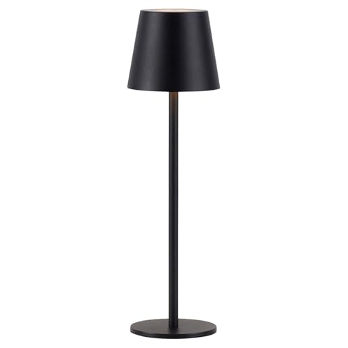 Just Light. LED-Tischlampe - H 23 cm - Schwarz - Eisen - dimmbar von Just Light.