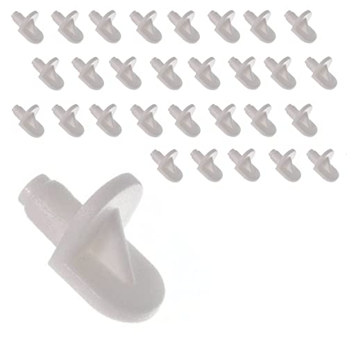 30 Stück weißer Kunststoff 5 mm M5 Clips für Küchenschränke/Möbelersatzteile von Just Pudding Basins
