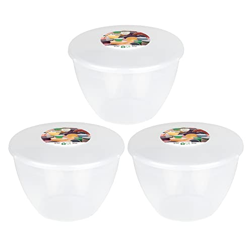 Just Pudding Basins Limitiertes Behälter-Set (3 Stück), plastik, farblos, 1.5-pint, 850ml von Just Pudding Basins