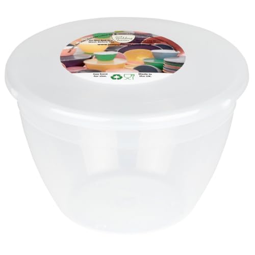 Just Pudding Basins Limitiertes Behälter-Set (6 Stück), plastik, farblos, 1-pint, 570ml von Just Pudding Basins