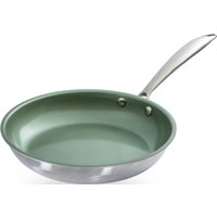 JUST VEGAN Bratpfanne "CeraVegan", Edelstahl 18/8, (1 tlg.), Pflanzliche Keramikbeschichtung, Induktion von Just Vegan