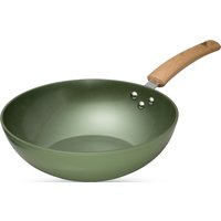 JUST VEGAN Wok "CeraVegan", Aluminium, (1 tlg.), Pflanzliche Keramikbeschichtung, Induktion, Ø 28 cm von Just Vegan