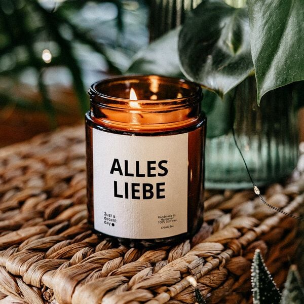 Just a decent day Duftkerzen Geschenk - ALLES LIEBE - Handmade aus Sojawachs Just a decent day Duftkerzen Geschenk - ALLES LIEBE - Handmade aus Sojawachs von Just a decent day