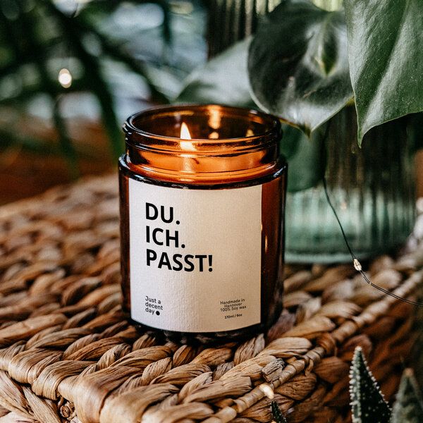 Just a decent day Duftkerzen Geschenk - Du Ich Passt - Handmade aus Sojawachs Just a decent day Duftkerzen Geschenk - Du Ich Passt - Handmade aus Sojawachs von Just a decent day