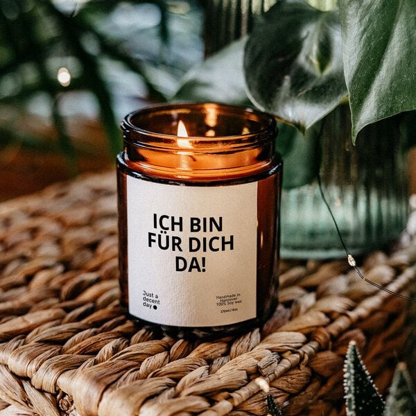 Just a decent day Duftkerzen Geschenk - Ich bin für dich da - Handmade aus Sojawachs Just a decent day Duftkerzen Geschenk - Ich bin für dich da - Handmade aus Sojawachs von Just a decent day
