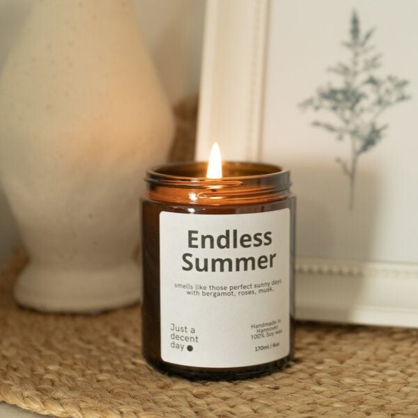 Just a decent day Endless Summer - Duftkerze - Handmade - Sojawachs von Just a decent day