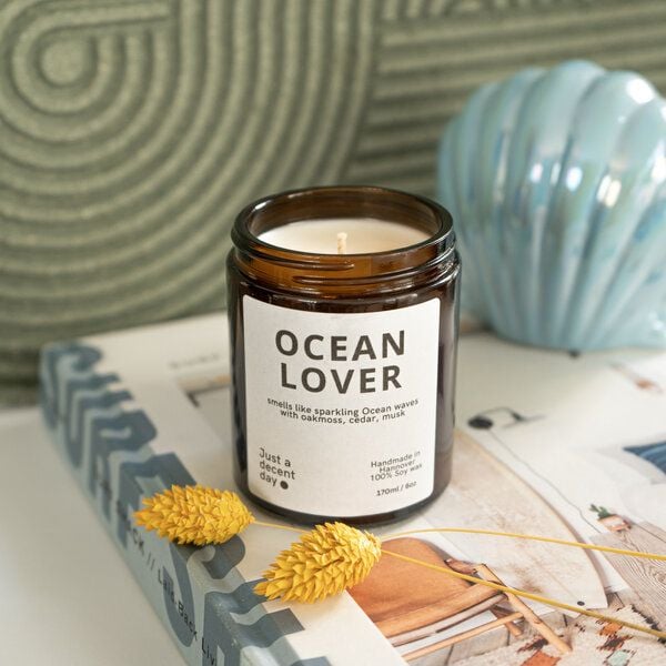Just a decent day Ocean Lover - Duftkerze - Handmade - Sojawachs von Just a decent day