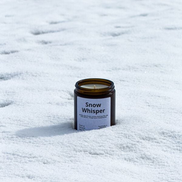 Just a decent day Snow Whisper - Duftkerze - Handmade - Sojawachs von Just a decent day