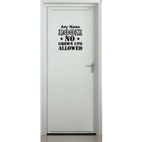 Benutzerdefinierte Namen Zimmer Nr. Gewachsen Ups Jeden Personalisiert Tür Stoßstange Fahrzeug Aufkleber Lustig Humor Ziegel Boot Wand Laptop Ipad von JustBlingit30