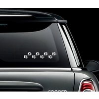 Frettchen Pfote Prints Tier Auto Aufkleber Lustiges Haustier Van Bike Motorrad Boot Wand Laptop Ipad Fenster von JustBlingit30