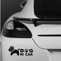 Hund Im Auto Logo Zitieren Motto Haustier Tier Stoßstange Fahrzeug Aufkleber - Lustige Humor Van Bike Motorrad Wand Laptop Ipad Fenster von JustBlingit30