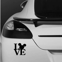 Mickey-Mouse Liebe Zitat Motto Zeichen Logo Auto Stoßstange Fahrzeug Aufkleber - Lustige Humor Van Fahrrad Wand Laptop Ipad Fenster von JustBlingit30