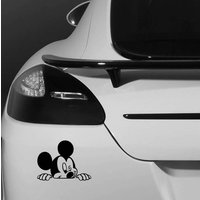 Mickey Mouse Peeking Winking Zitat Mottoschild Logo Auto Sticker - Funny Humour Van Bike Laptop Ipad Fenster von JustBlingit30