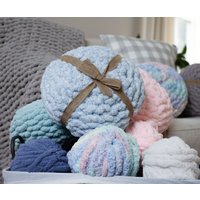 Kinderzimmer Dekor, Chunky Handgestrickte Kissen, Grobstrick Gestricktes Chenille Schlafzimmer Akzent Kissen von JustBloomDesigns