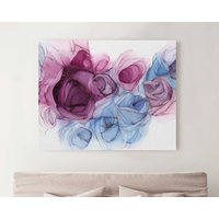 Aquarell 5 Panels Große Gemälde Marmor Hd Gedruckt Poster Leinwand Flüssige Bilder Home Decor Lila Kunst Panel Wohnzimmer Jd0632 von JustCoolDesignArt