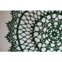 Rundes 15-Zoll-Grün-Strahlendes Sternendeckchen von JustCrocheting