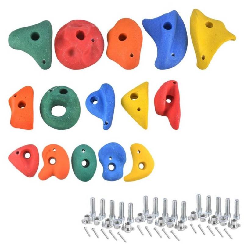 JUST FUN Klettersteine 3 Sätze = 15 Steine 5xL + 5xM + 5xS von JustFun