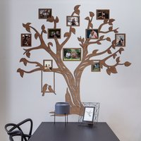 Hölzerne Bilderrahmen Collage, Großes Holzwanddekor, Baum Des Familienlebens, Familienbilder Familiengeschenk von JustLikeWood