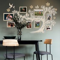 Led Stammbaum Mit Bilderrahmen, Wanddekoration Für Wohnzimmer, Schlafzimmer Wandkunst, Holz Baum Des Lebens von JustLikeWood