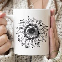 Blumentasse, Die Sonnenblumen Tasse, Blumen Geschenk, Floral Design, Niedliche Blume, Blumenliebhaber Geschenk von JustMorePlants