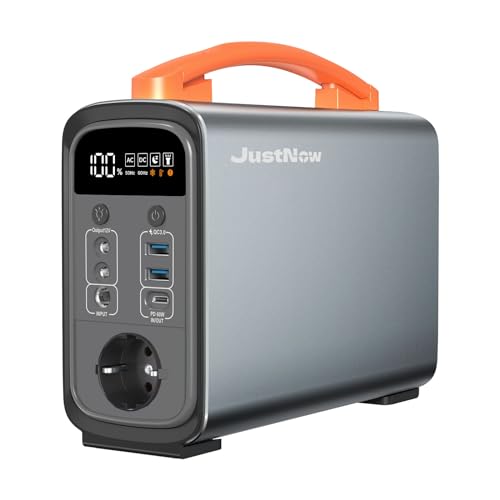 JustNow 240W/320Wh Tragbare Powerstation, Solar Generator LiFePo4 Akku mit PD60W USB, Mobile stromgenerator für Reise, Camping, Wohnmobile, CPAP, Notstromversorgung JustNow 240W/320Wh Tragbare Powerstation, Solar Generator LiFePo4 Akku mit PD60W USB, Mobile stromgenerator für Reise, Camping, Wohnmobile, CPAP, Notstromversorgung von JustNow