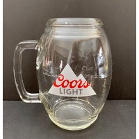 Vintage Coors Light 32 Unzen Glas Fußball Geformter Bierkrug - Es Ist Groß Circa 1980Er Jahre von JustSoYesterday