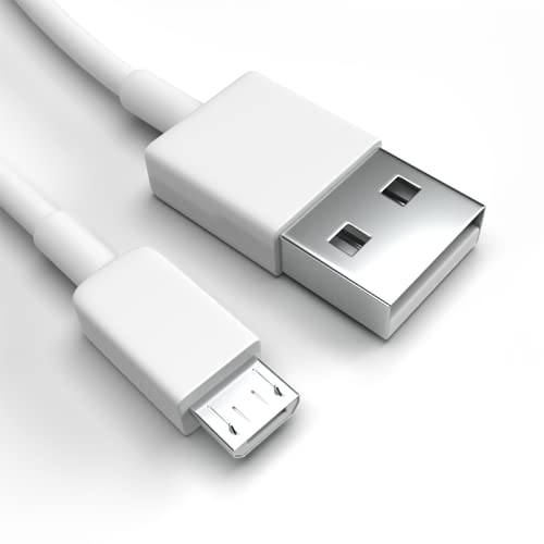 Justcom Micro-USB Ladekabel für LG Q60 2019 Weiß 2 m Handy Schnellladekabel Datenkabel von Justcom