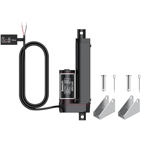 Justech 12V DC Linearmotor Verstellantrieb Lineartechnik 1000N 100mm Electric Motor Putter Gleichstrommotor Elektro Zylinder Schubstangenmotor von Justech