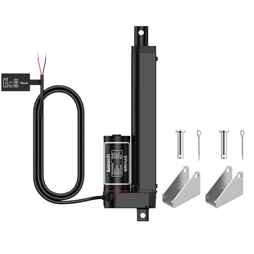Justech Linearantrieb Lineartechnik-Aktuatoren 1000N/225LBS Lineartechnik 150mm/6in 12V IP65 14mm/s Heavy Duty Linearmotor Electric Motor Putter für Auto RV Elektrischer Türöffner Fensteröffner von Justech