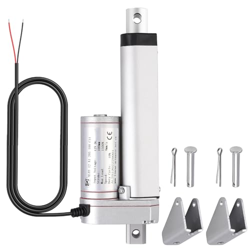 Justech Linearmotor Linearantrieb 12V Spindelantrieb Stellmotor Verstellantrieb Toröffner Linear Actuator Motor DC 1500N 100mm Lineartechnik Electric Motor Putter Gleichstrommotor für Auto Möbel usw. von Justech