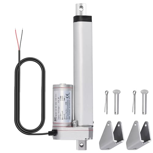 Justech Linearmotor Verstellantrieb Toröffner Linear Actuator Motor 12v DC 1500N 150mm Lineartechnik Electric Motor Putter Gleichstrommotor Elektro Zylinder Schubstangenmotor für Auto Möbel usw. von Justech