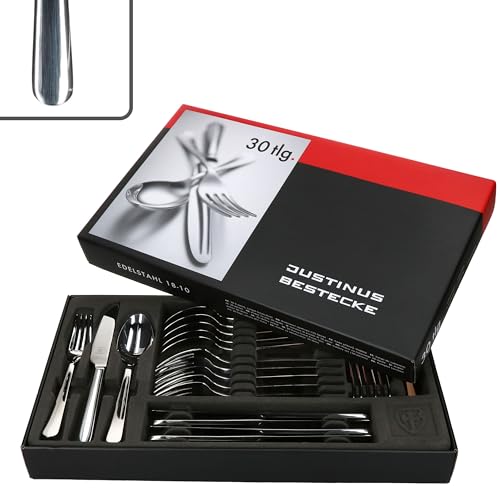Besteck-Set 6 Personen, 30-tlg. Style Art Essbesteck Tafelbesteck Justinus von Justinus