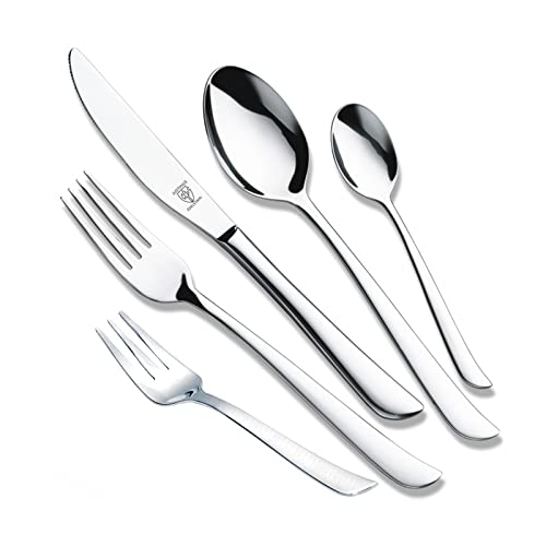 Justinus Besteck-Set 12 Personen, 60-tlg. Twist Essbesteck Tafelbesteck, Silber von Justinus