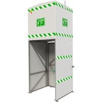 Justrite® Körper-/Augendusche-Kombination J14K1500 Hughes, ummantelt u. isoliert, 1.500-Liter-Tank von Justrite®