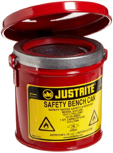 Justrite 1007 Sicherheitsbankdosen 12.4cm x 14cm Rot von Justrite