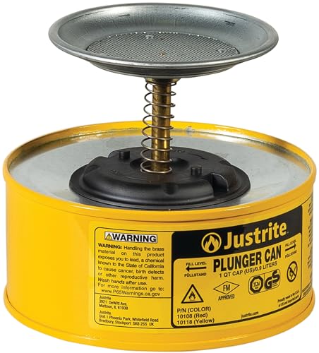 Justrite 10118 Container, Plunger Steel 1 L von Justrite