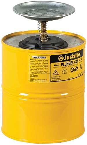 Justrite 10318 Container, Plunger Steel 4 L von Justrite