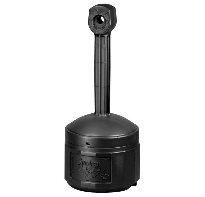 Justrite Aschenbecher Sicherheits-Standascher Smoker Cease Fire® Kunststoff Schwarz von Justrite