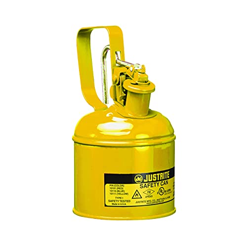 Justrite Sicherheitsbehälter Typ I Behälter des Typs I schützen Arbeiter und reduzieren Brandgefahren 21cm x 21cm Gelb von Justrite