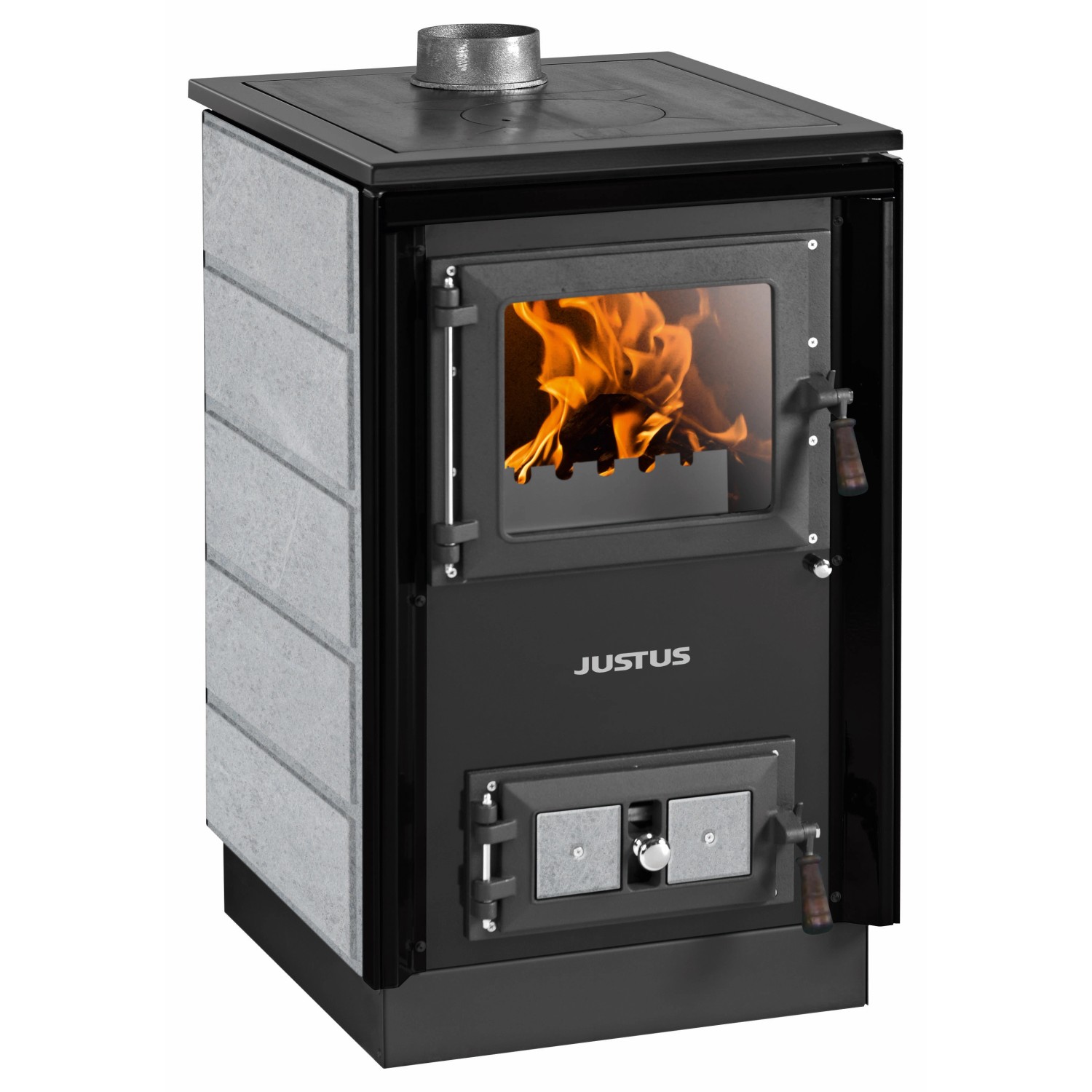 Justus Küchenofen Rustico 50 2.0 Speckstein Schwarz-Grau 7 kW Justus Küchenofen Rustico 50 2.0 Speckstein Schwarz-Grau 7 kW von Justus