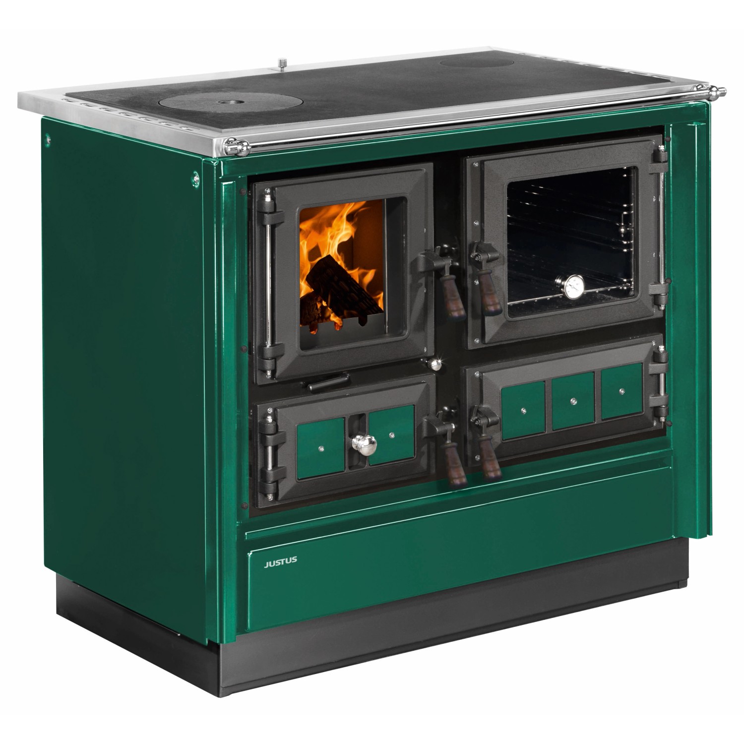 Justus Küchenofen Rustico 90 2.0 Stahl Grün 7 kW Justus Küchenofen Rustico 90 2.0 Stahl Grün 7 kW von Justus