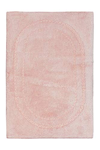 Jute & Co. Bad Madrid Teppich, Farbe, 100% Baumwolle, Light pink, One Size von Jute