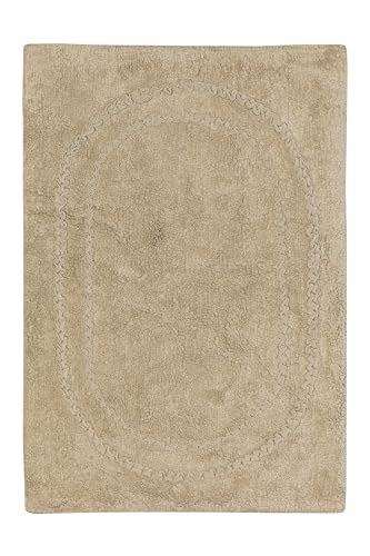 Jute & Co. Bad Madrid Teppich, Farbe, 100% Baumwolle, beige, one Size von Jute