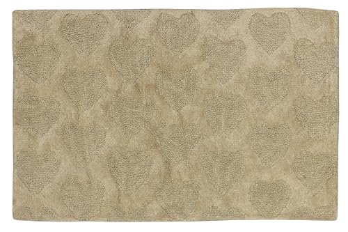 Jute & Co. Bad Rom Teppich, Dim. 60 x 90 cm, Farbe, 100% Baumwolle, beige, one Size von Jute