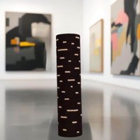 Hohe Bodenvase Für Wohnungsdekor Ästhetisch. Große Pampasgras Vase Boden. Elegante Zylindervase. Einzigartige Extra Große Vasen von JuteExtravaganza