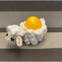 Niedlicher Eierwärmer in Schafform, Ideales Geschenk Für Ostern, Handarbeit, Gehäkelt, Auch Im 4-Set Erhältlich von JuttasBoutique