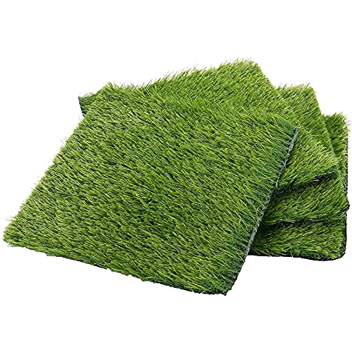 Kunstrasen, 4 Stück künstliche Grasmatten für den Innen- und Außenbereich, als Tischläufer, Balkon-Bodenbelag, Ersatzmatten für Hundetoilette, 30,5 x 30,5 cm, grün Kunstrasen, 4 Stück künstliche Grasmatten für den Innen- und Außenbereich, als Tischläufer, Balkon-Bodenbelag, Ersatzmatten für Hundetoilette, 30,5 x 30,5 cm, grün von Juvale