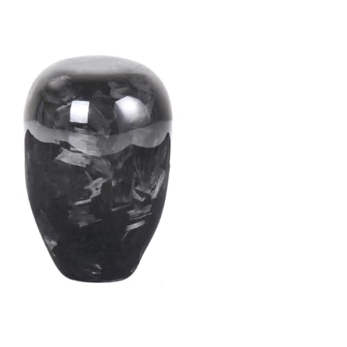 Auto-Schaltknauf Auto Joysticks Handbuch Carbon für Fiber Getriebe Schalthebel Stick Shifter Knob Shift Kopf Gearstick Bälle Universal(Round) von Juvra